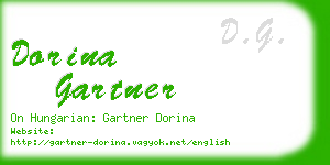 dorina gartner business card